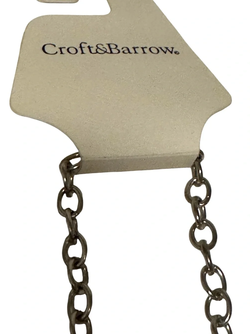croft & barrow Gunmetal Heart Toggle Necklace